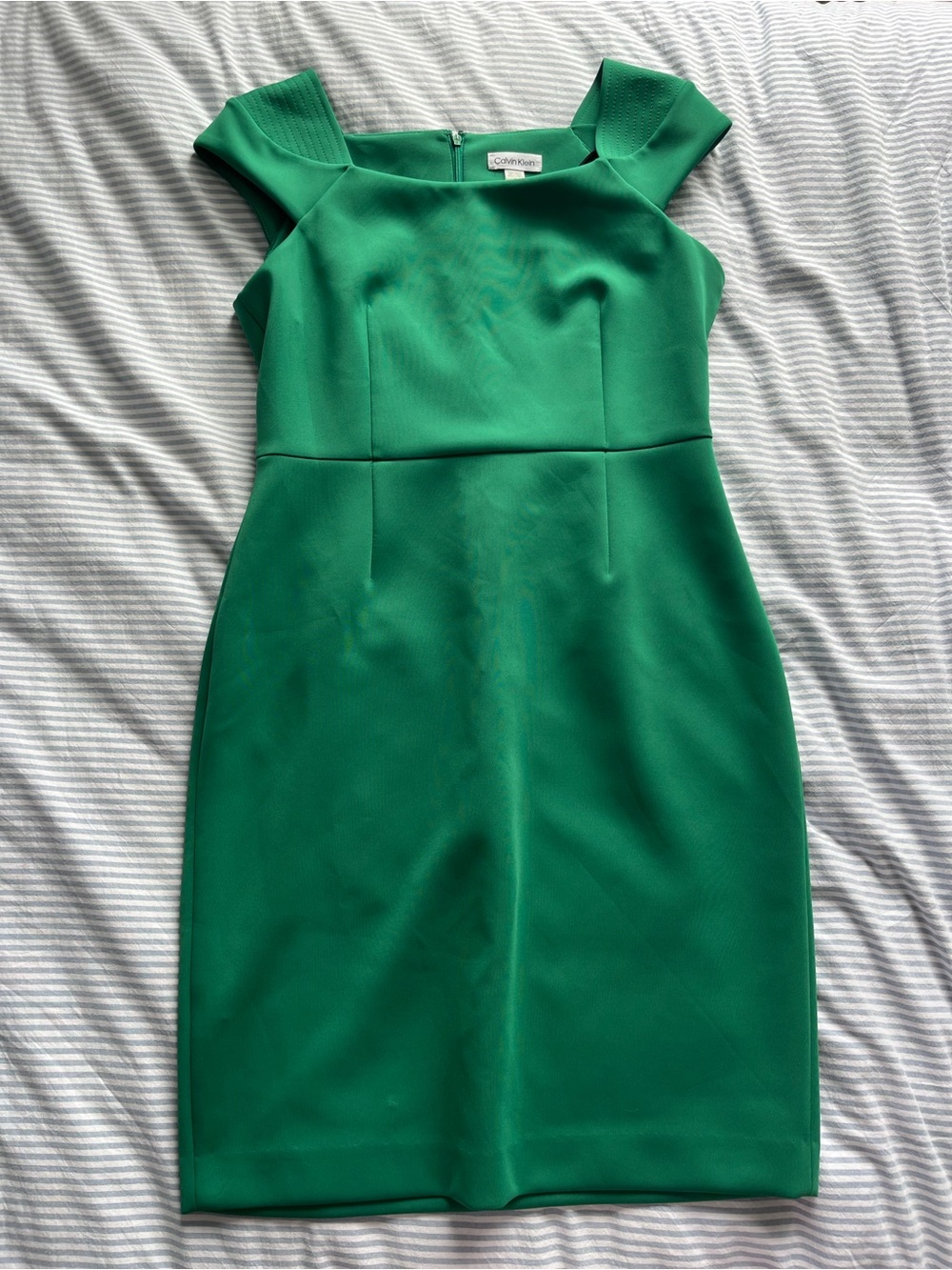 NWT Calvin Klein Green Sheath Dress